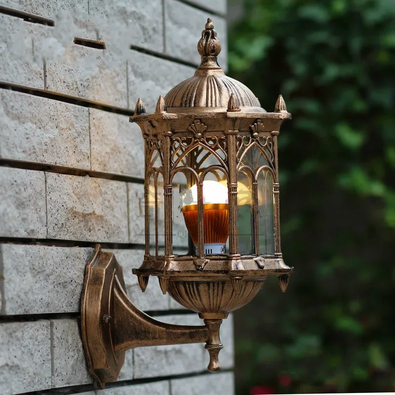 Outdoor Lighting Mediterranean Style - Gartenwandleuchte im europäischen Stil, Außenbeleuchtung, Villa,