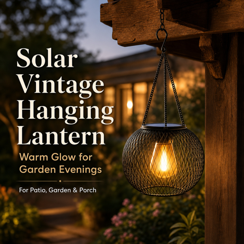 Zinc Outdoor Lighting - Solarbetriebene LED-Hänge-Bodenlampe für Außenbereich, Ausgehöhlte Garten-Landschaftsbeleuchtung,