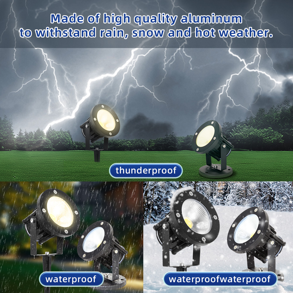 Zinc Outdoor Lighting - LED GU10 Gartenbeleuchtung Rasenlampe Außen Wasserdichte