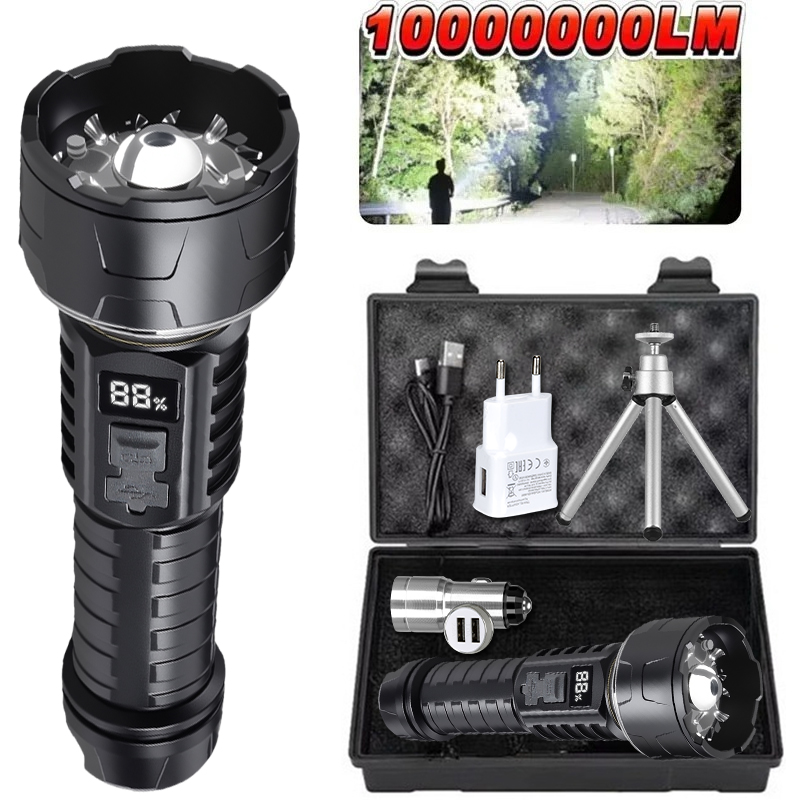 Zinc Outdoor Lighting - COB LED Taschenlampe Wiederaufladbare Laterne 7-core