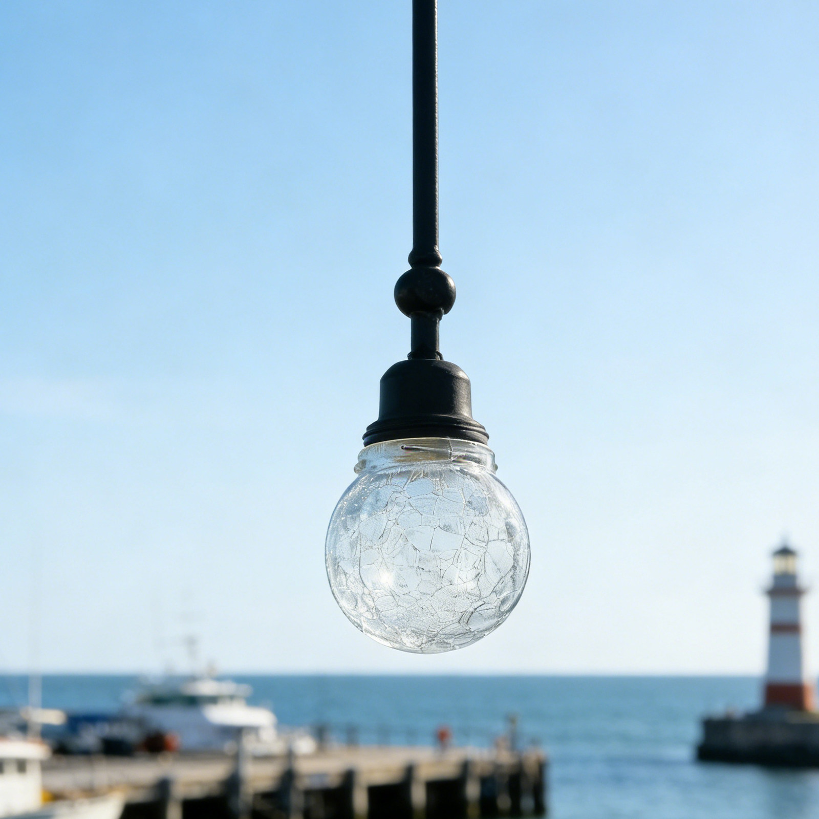 Outdoor Lighting Glass Replacement - 8 Stück Outdoor-Glaskugel-Lampenschirme mit Craquelé-Finish, transparent,