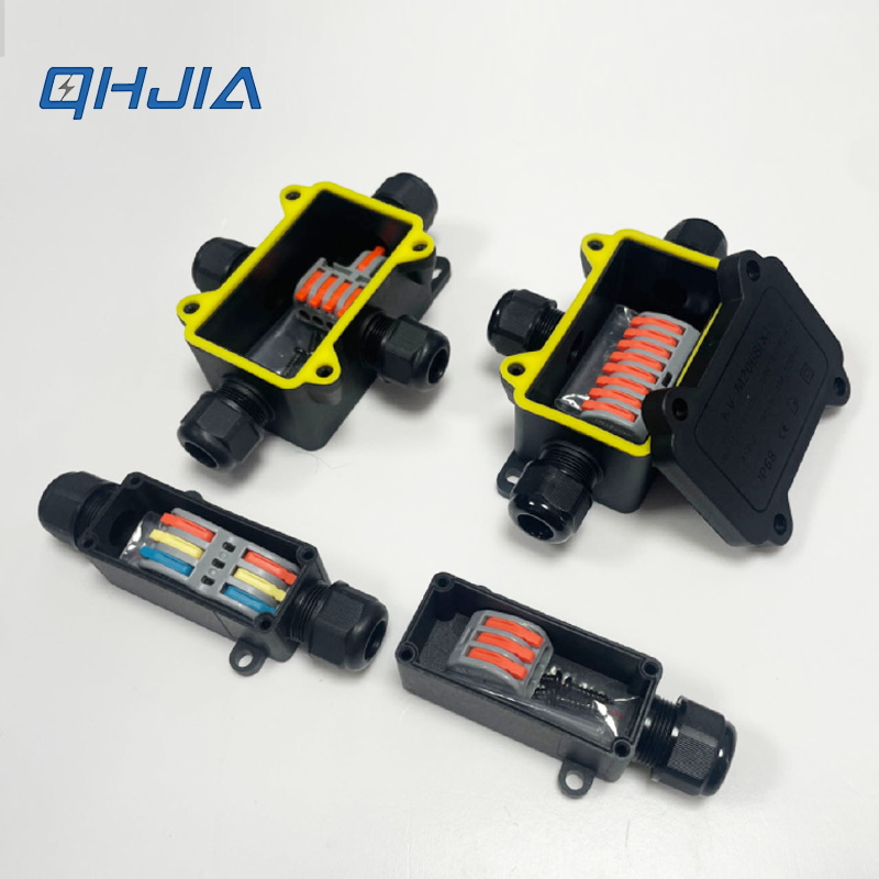 Outdoor Lighting For Backyard - IP68 Wasserdichte Anschlussdose PA66 Schnellverdrahtungs-Klemmenblock Outdoor-Elektrokabelverbinder