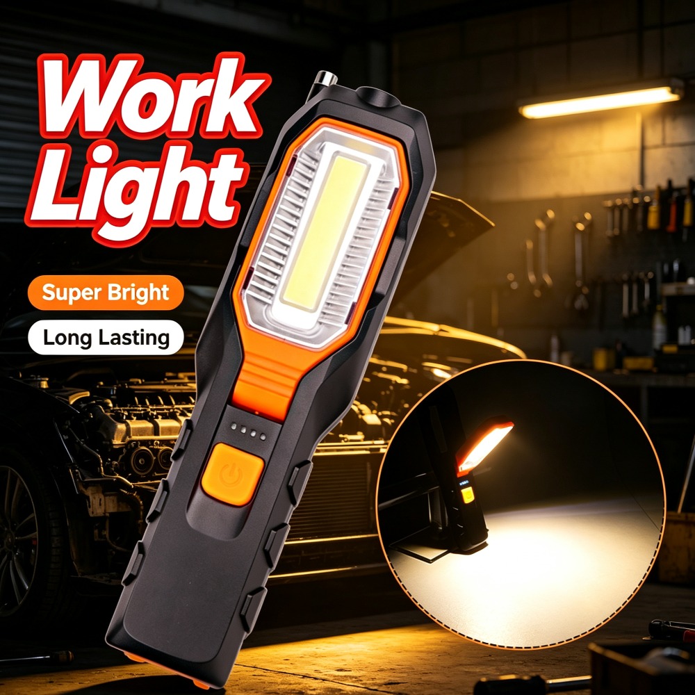 Lighting Fixture Outdoor - Neue LED-Arbeitsleuchte mit eingebautem Akku, USB-aufladbar,