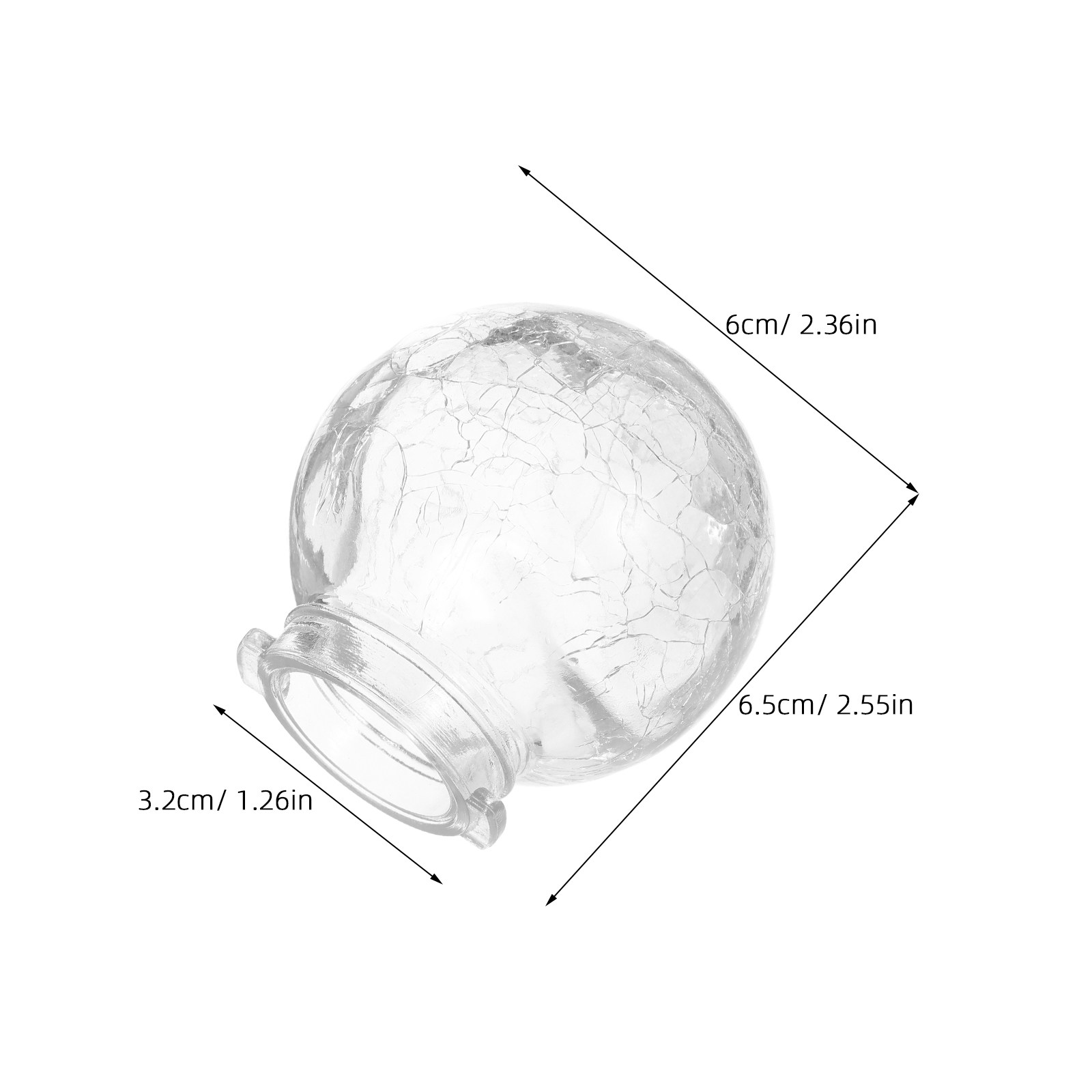 8 Stück Glas-Krakelglas-Kugell – Outdoor Lighting Glass Replacement Bewertung und Preis