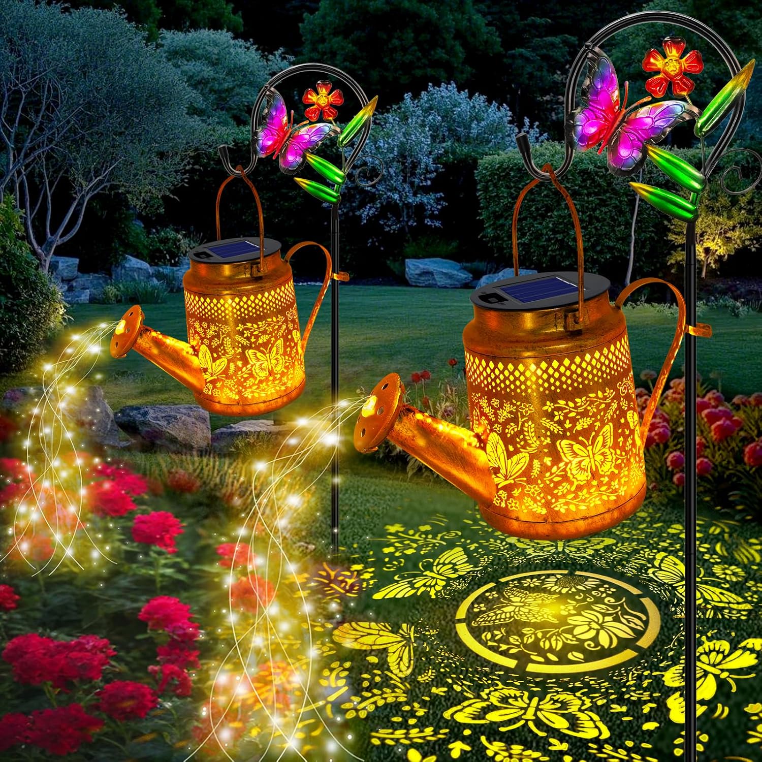 2er-Pack Große Solar-Schmetter – Outdoor Lighting For Backyard Bewertung und Preis